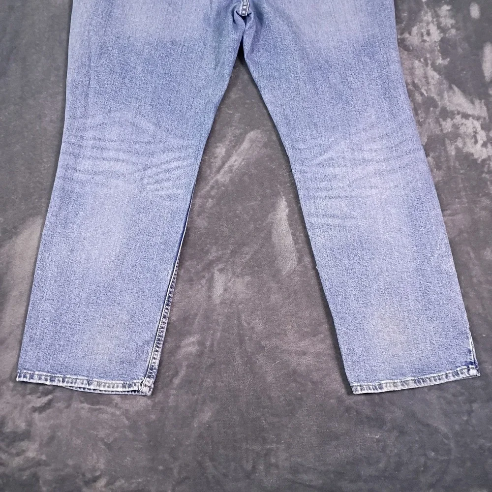 Levis 541 Athletic Taper Jeans Mens 44x32 Fits 44x30 Light Wash Blue Stretch